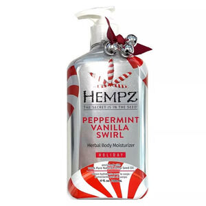 Hempz Peppermint Vanilla Swirl Holiday Body Moisturizer Lotion lmtd Edition 17oz
